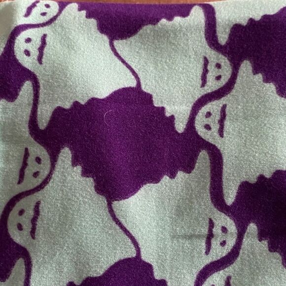 0713 LulaRoe Kids Leggings S/M Ghosts Print Purple and Blue New - Picture 2 of 5